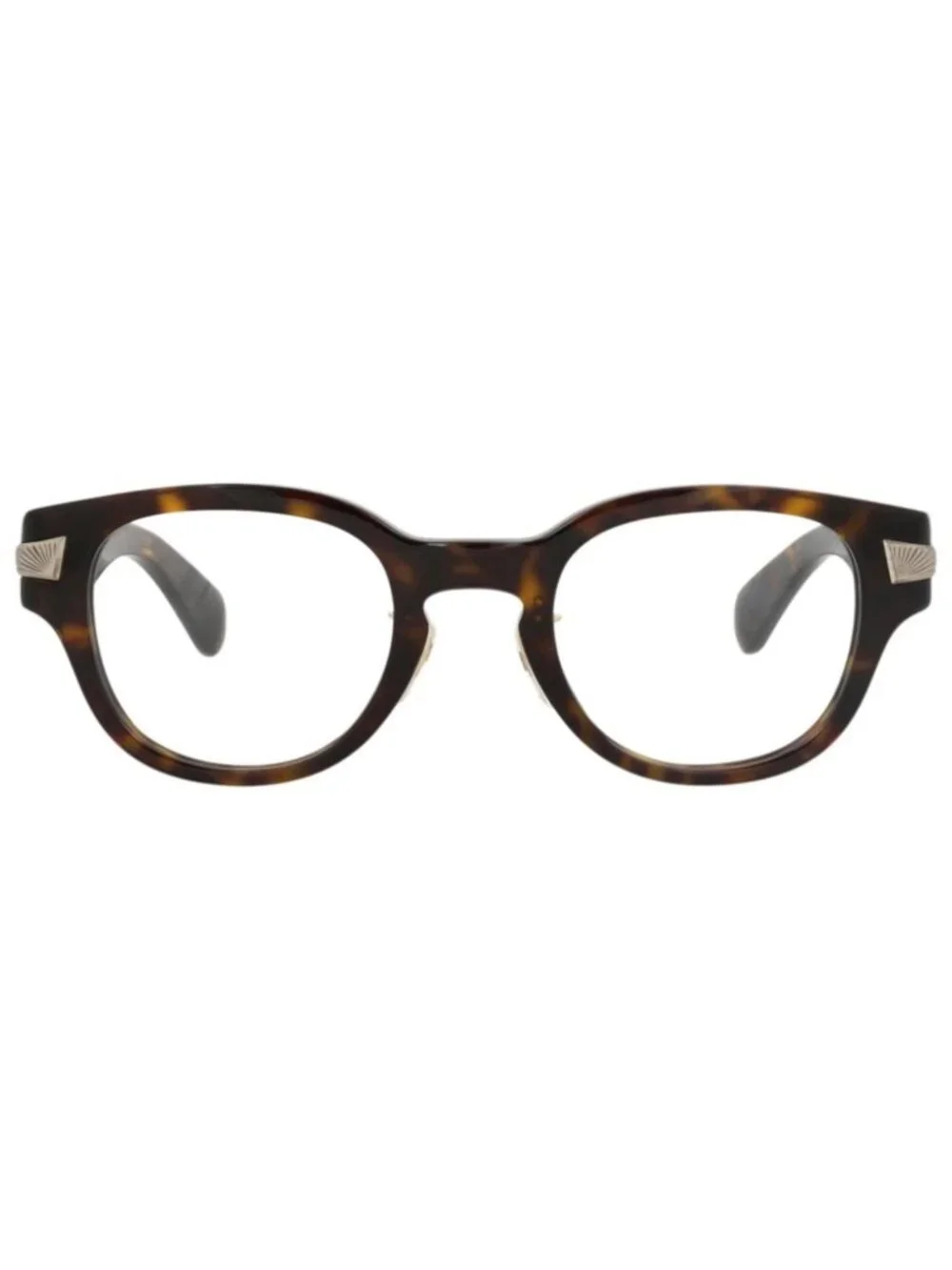 New Gucci Women's Eyeglasses Round Oval Recycled Acetate Frame Havana Havana